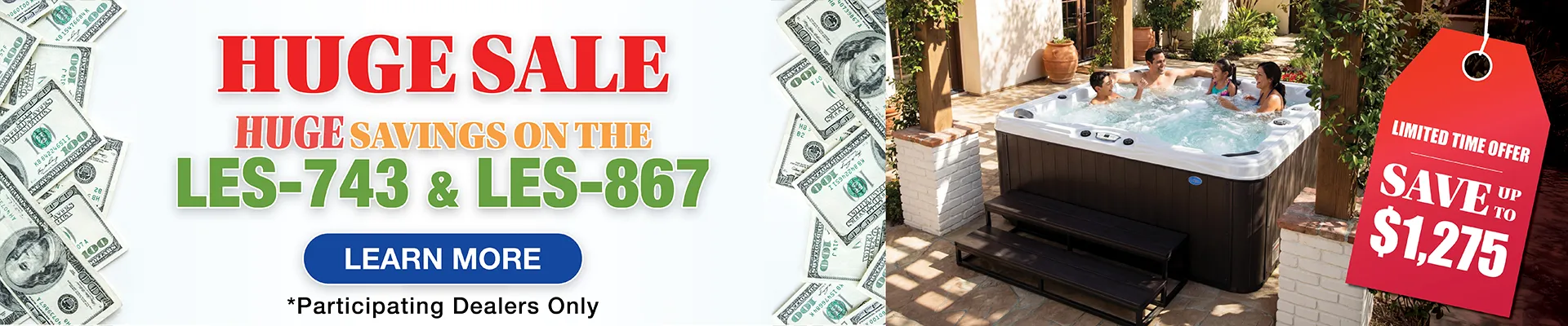 Calspas hot tub being used in a family setting - Wichita Falls